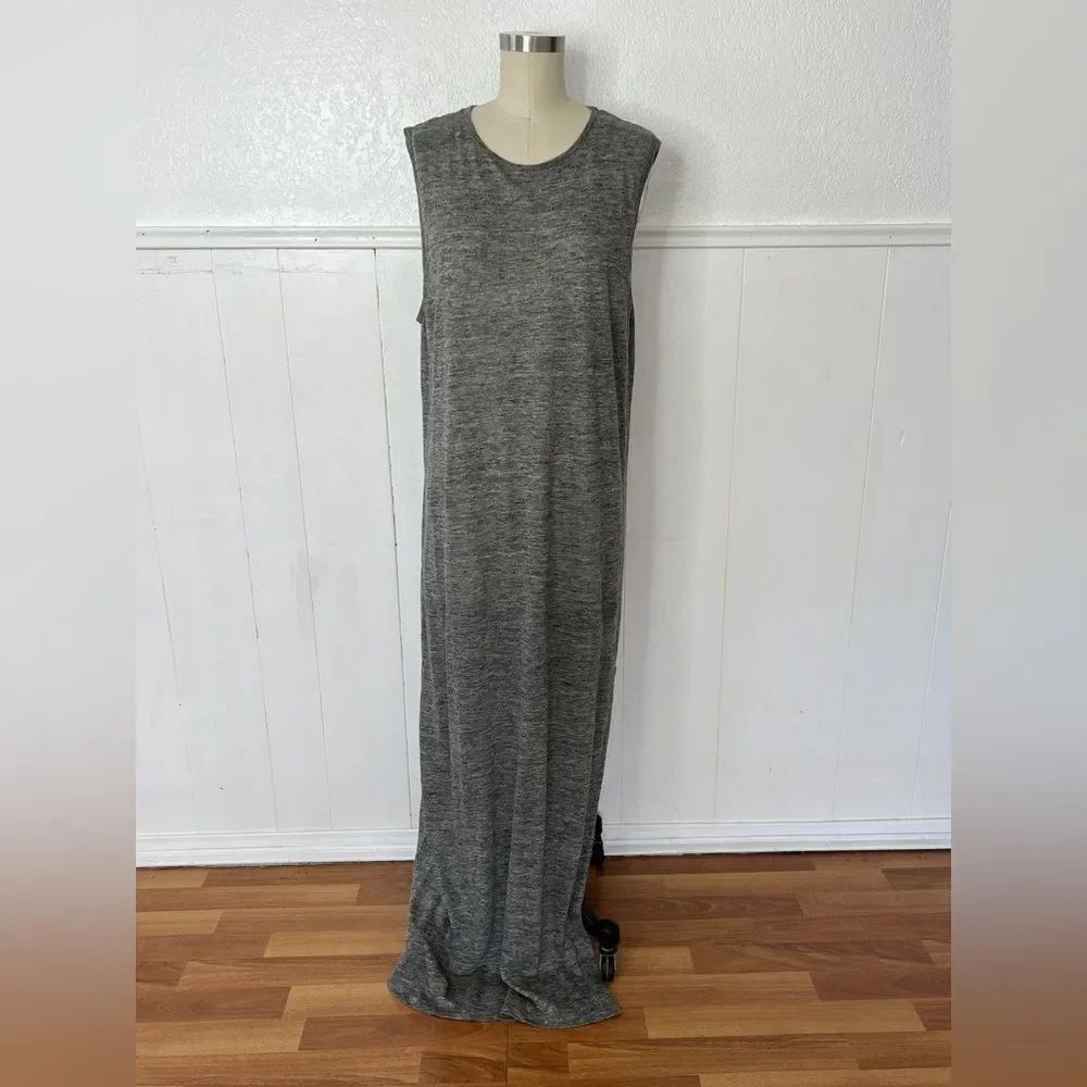 T Alexander Wang grey everyday jersey knit maxi dress M